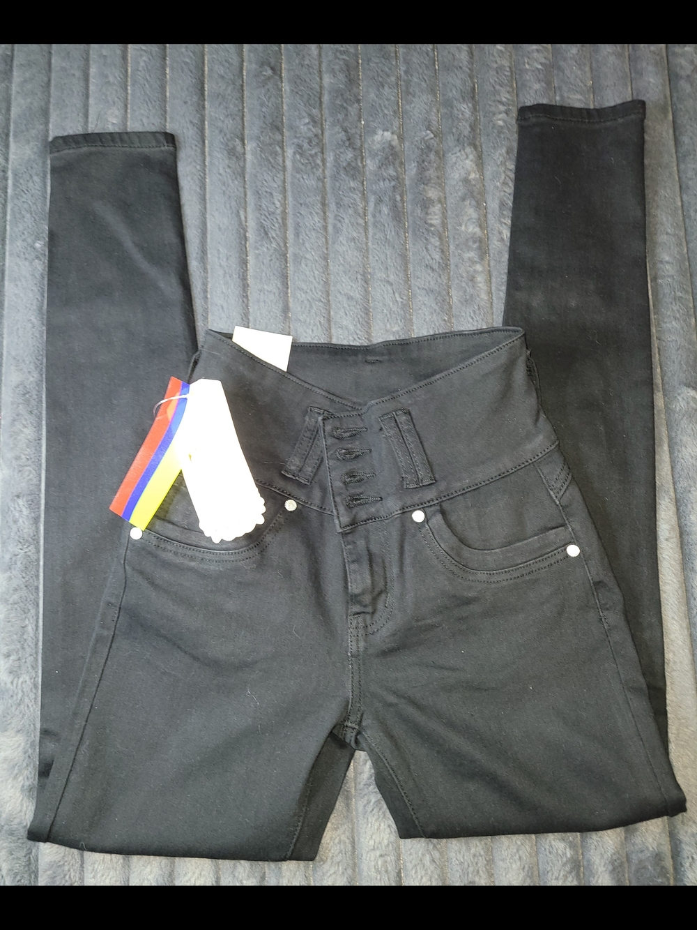 High-Rise Black Women’s Jeans